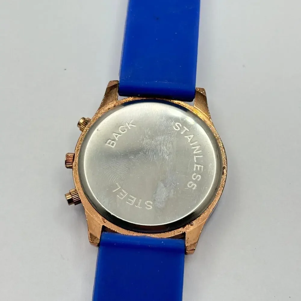Gold & Blue Men's Watch